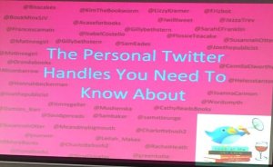She also put up this helpful pic of all the important personal Twitter handles you need to know!